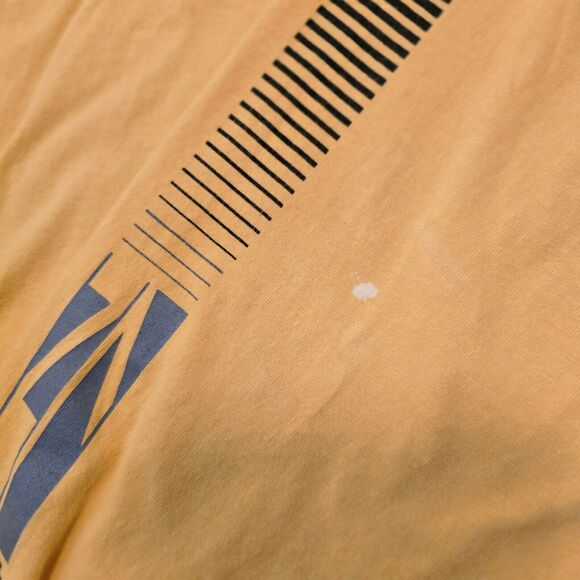 Vintage Starter Y2K Spellout Yellow Long Sleeve Shirt Mens Large Cyberpunk FLAW - Picture 10 of 13